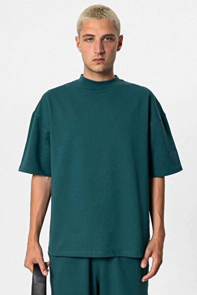 VAMOSCLO Σετ αθλητικής φόρμας oversized με λεπτομέρεια τσέπης Petrol