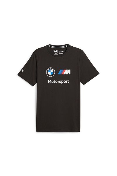 Puma Mens BMW M Motorsport Essentials Logo T-shirt - Black