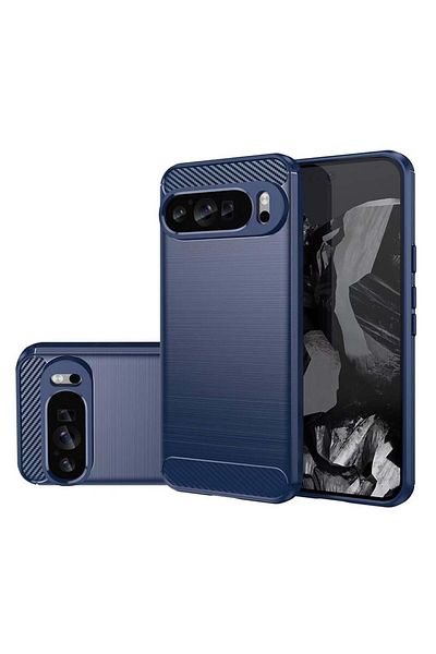 Techsuit Carcasă pentru Google Pixel 9 Pro / 9 - Techsuit Carbon Silicone - Albastră
