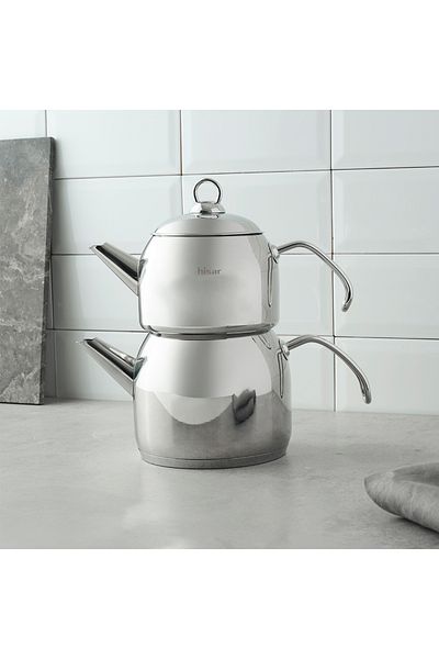 Hisar Saturn Midi Steel Teapot