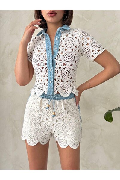 Elenova Örgü Triko Şort