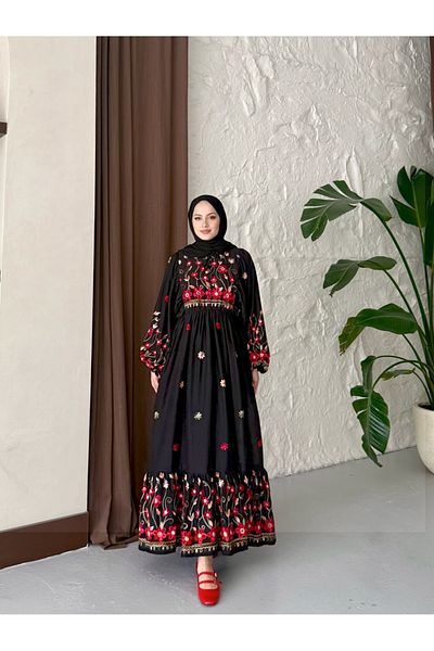 MERETTO By Akıl Rochie Ivana Broderie din țesătură de bumbac