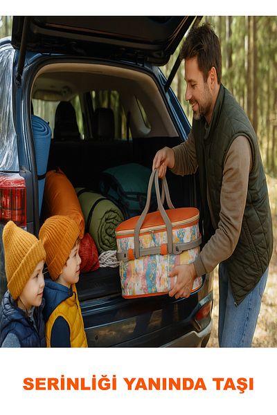 UYDEE Thermal Camping Picnic Food Carry Bag Picnic Basket Cooler Bag for Beach Car 24 L