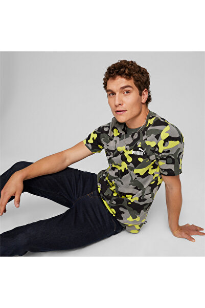 Puma Mens ESS+ CAMO T-shirt - Gray