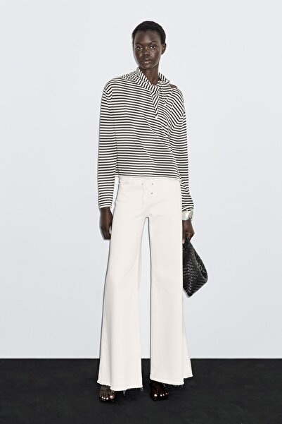 Massimo Dutti Bandana desenli çizgili kazak