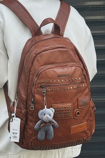Just Polo Imported Washable Leather Backpack and School Bag