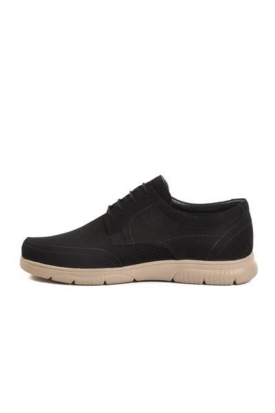AYAKMOD D2302 m Black Nubuck Genuine Leather Men's Casual Shoes