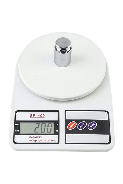Aptel Cantar electronic de bucatarie, afisaj LCD, alimentare baterii, alb, 238x168x34 mm