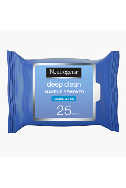 Neutrogena مناديل نيوتروجينا لإزالة المكياج بعمق - مجموعة من 25 منديلًا
