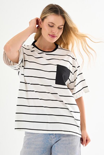 ALEXANDERGARDI Ριγέ μπλουζάκι με λεπτομέρεια τσέπης