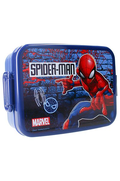SPIDERMAN Sandwich box, with gasket and airtight closure, BPA-free, 16x13x5 cm, multicolor, Spiderman