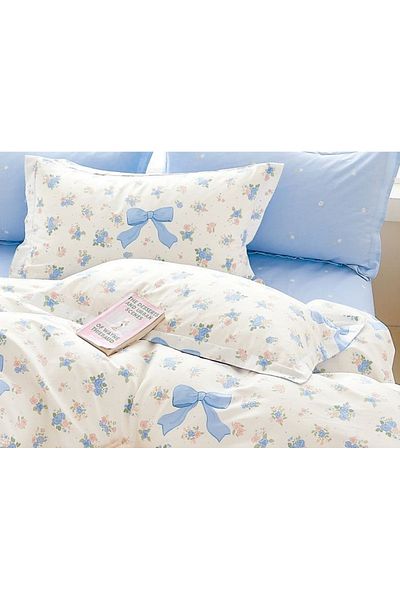 CHIRASO CHIRASO Linen, 100% Cotton, ELASTIC Sheet 180x200 cm, Duvet Sheet 200x230 cm, 2 Pillowcases