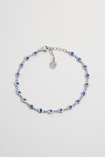 So CHIC... Rosalinda 18 Ayar Beyaz Altın Kaplama 19 Cm Gümüş Bileklik