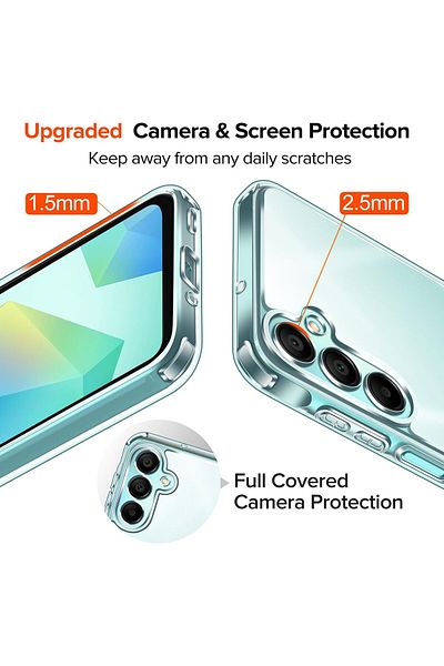 ALC MOBILE Anti-shock, transparent case compatible with Samsung Galaxy A16 5G