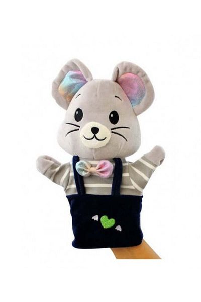 Blusmart For children Plush glove shaped as mouse, 24 x 15 cm