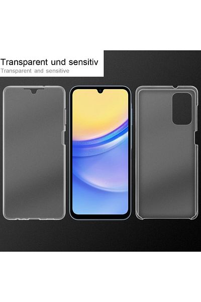 ALC MOBILE 360 case compatible with Samsung Galaxy A05 - V2 Transparent front and back