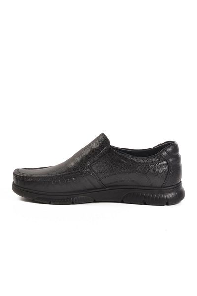 AYAKMOD 232060 m Black Genuine Leather Men's Casual Shoes