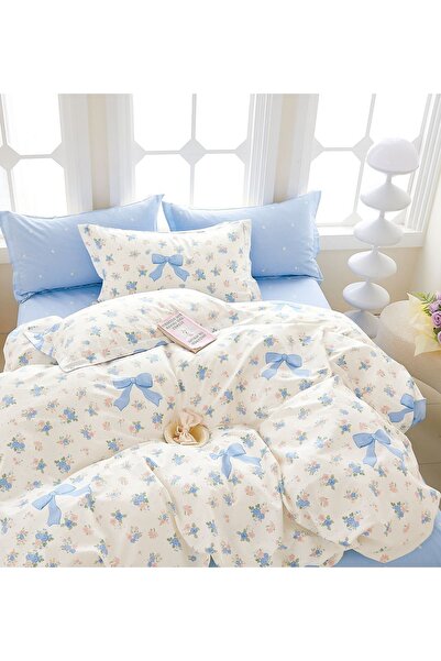 CHIRASO CHIRASO Linen, 100% Cotton, ELASTIC Sheet 180x200 cm, Duvet Sheet 200x230 cm, 2 Pillowcases