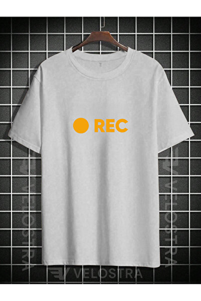 Velostra Unisex Rec Record cu imprimeu supradimensionat tricou
