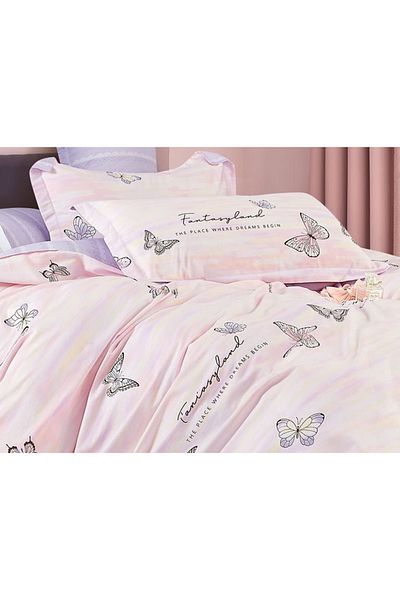 CHIRASO CHIRASO Linen, 100% Cotton, ELASTIC Sheet 180x200 cm, Duvet Sheet 200x230 cm, 2 Pillowcases