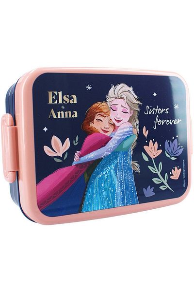 Frozen Sandwich box, with gasket and airtight closure, BPA-free, 16x13x5 cm, multicolor, Frozen, Disney