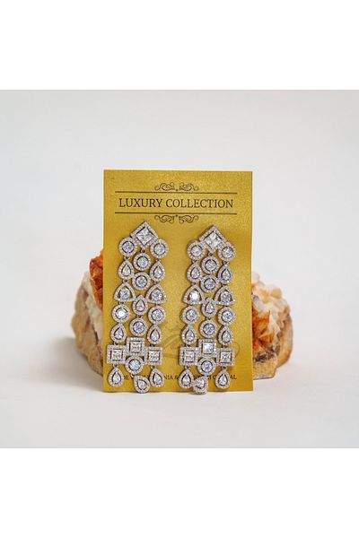 CHARM Cercei “Crystal Rain” cu zirconia și cristale Swarovski – Charm