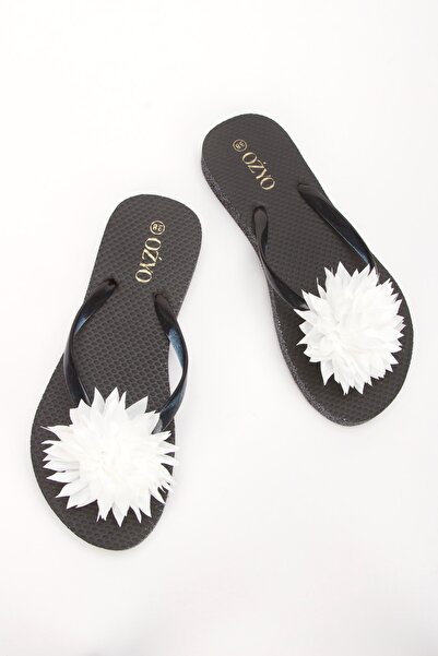OZYO Havana White Floral Flip Flops