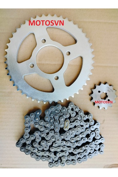 MOTOSVN Tvs Raider 125 Ön 14 Arka 46 Dişli Zincir Set 420 128