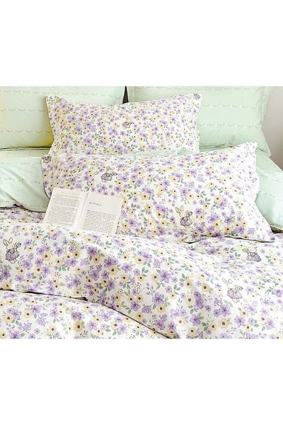 CHIRASO CHIRASO Linen, 100% Cotton, ELASTIC Sheet 180x200 cm, Duvet Sheet 200x230 cm, 2 Pillowcases