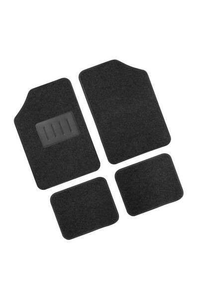 RO GROUP Set covorase auto universale Roki Gran Pree, mocheta, negru, 4 bucati