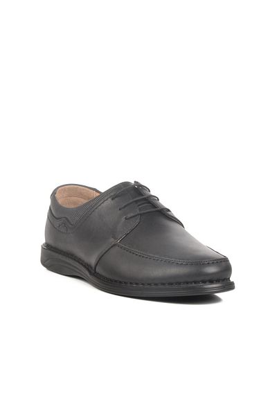 WALKWAY Kacper Black Genuine Leather Men's Casual Shoes