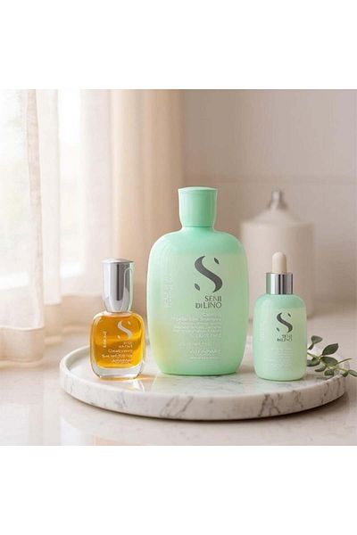 Alfaparf Milano Set Scalp Sensibil Alfaparf Milano Șampon Calmant 250ml + Tonic Calmant 125 ml + Ulei Cristalli 15ml