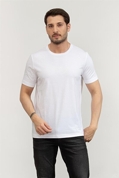 BOSS Erkek Bisiklet Yaka T-Shirt