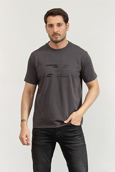 BOSS Erkek Bisiklet Yaka T-Shirt