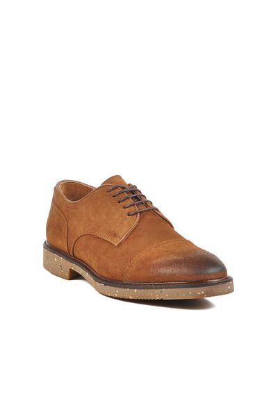 WALKWAY 2K1145 Tan Nubuck Genuine Leather Men's Casual Shoes