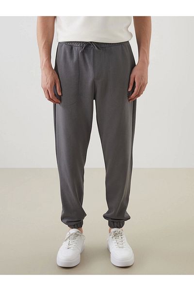 LC Waikiki Ανδρικό αθλητικό παντελόνι Jogger XSIDE Anthracite Standard Fit