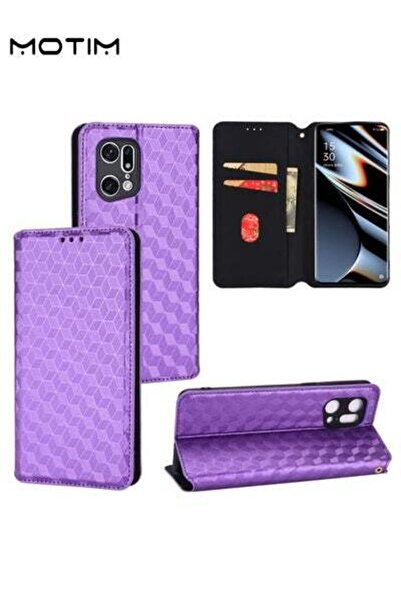 MOTIM غلاف هاتف Oppo Find X5/X5 Pro، غلاف محفظة جلدي قلاب مع حامل وفتحات للبط...