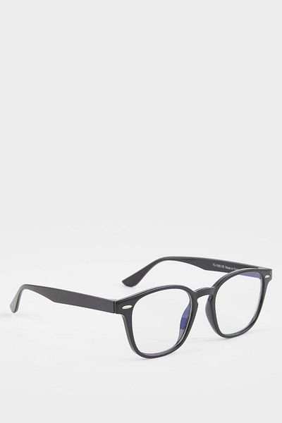 DeFacto Unisex Blue Glass Black Frame Reading Glasses F6066Axns