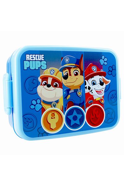 PAW PATROL Sandwich box, with gasket and airtight closure, BPA-free, 16x13x5 cm, multicolor, Paw Patrol