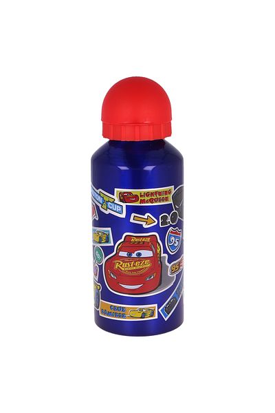 CARS Sticla de apa, pentru copii, din aluminiu, fara BPA, multicolor, 400 ml, Cars