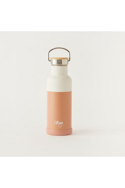 Citron Solid Stainless Steel Sipper Water Bottle with Screw Lid - 500 ml6 -Month Warranty