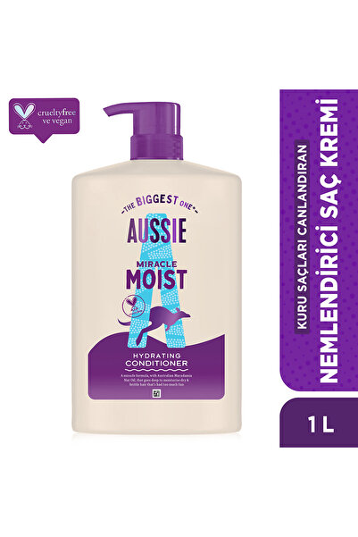 Aussie Miracle Moist Kuru Saçları Canlandıran Nemlendirici Saç Kremi 1000ml