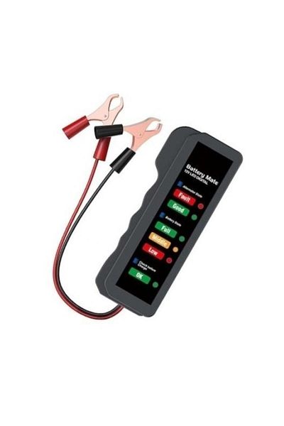 OEM Tester de baterii auto cu afișaj LED, 12V, negru