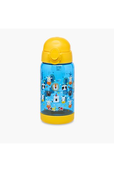 CARIOCA Animal Print Water Bottle with Flip Lid - 500 ml