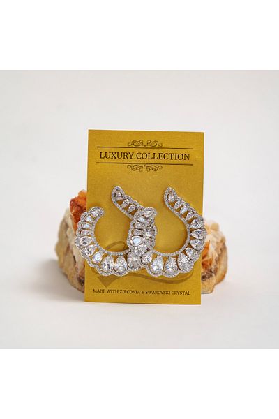 CHARM "Imperial Moon" earrings with zirconia - Charm