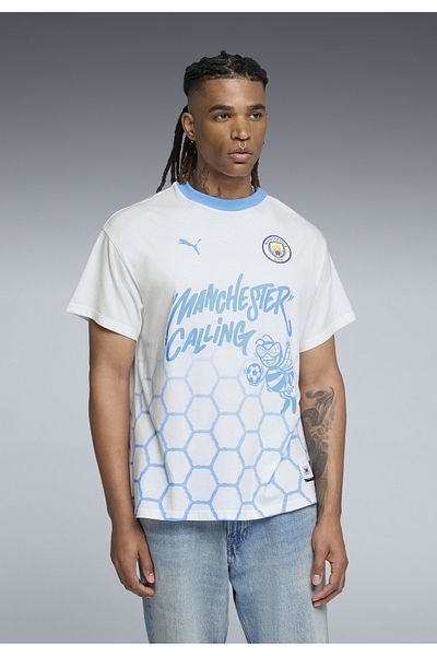 Puma Pánské basketbalové tričko Hoops X Manchester City