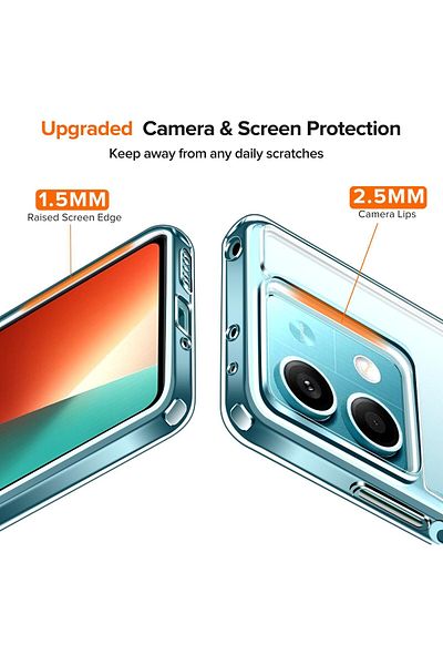 ALC MOBILE Anti-shock, transparent case compatible with Xiaomi Redmi Note 13 5G
