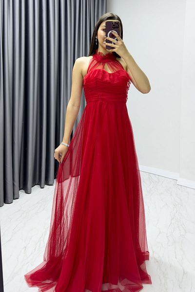 thezkscom Women's Draped Zero Sleeve Plus Size Evening Dress Burgundy/Red/Purple/White/Sax/Black/Emerald Green