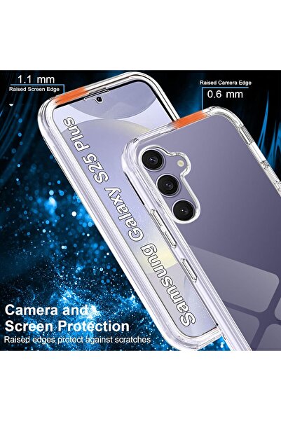 ALC MOBILE Husă mobilă 360 ALC, compatibilă cu Samsung Galaxy S25 Plus, V2 transparentă față+spate