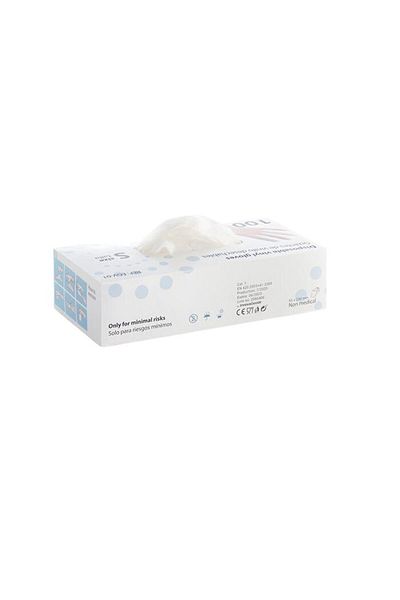 EGV Mănuși de vinil de unică folosință, EGV-01, mărimea S, 100 bucăți